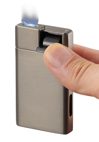 Visol Flatso Flat Torch Cigar Lighter - Gunmetal Visol Flatso Flat Torch Cigar Lighter - Gunmetal