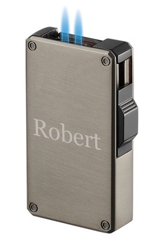 Visol Glacier Double Torch Cigar Lighter - Gunmetal