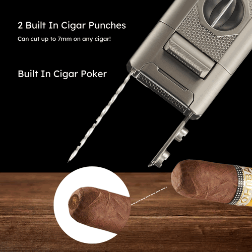 Visol Joplin Quad Torch Flame Lighter - Gunmetal