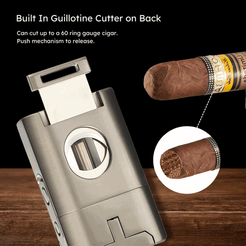 Visol Joplin Quad Torch Flame Lighter - Gunmetal