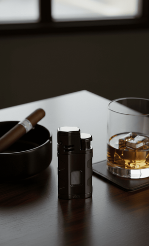 Visol Kauai Triple Flame Cigar Lighter - Gunmetal