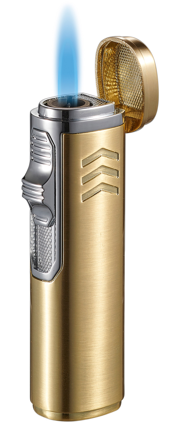 Visol Legion Single Torch Flame Cigar Lighter Gold