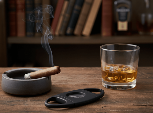 Visol Mighty Black Double Guillotine Cigar Cutter