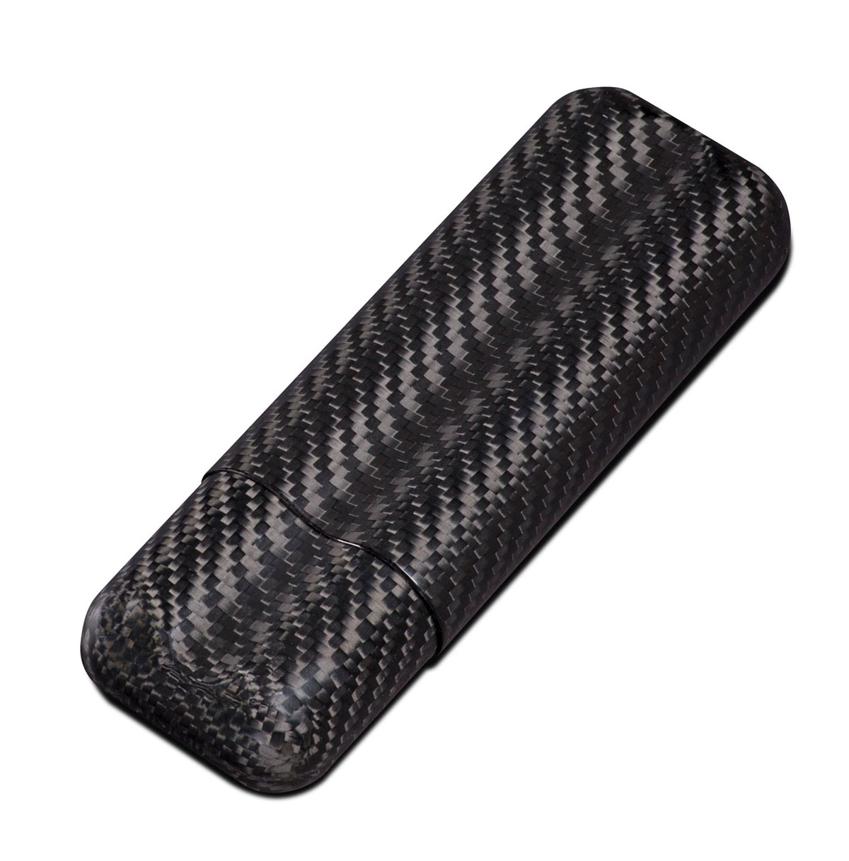 Visol Night Real Carbon Fiber Cigar CaseHolds 2 60 Ring Gauge Cigars