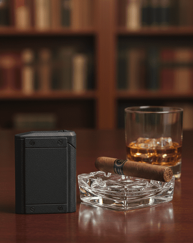 Visol Olympus Triple Torch Flame Cigar Lighter - Black