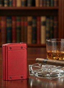 Visol Olympus Triple Torch Flame Cigar Lighter - Red