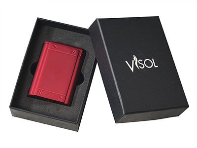 Visol Olympus Triple Torch Flame Cigar Lighter - Red