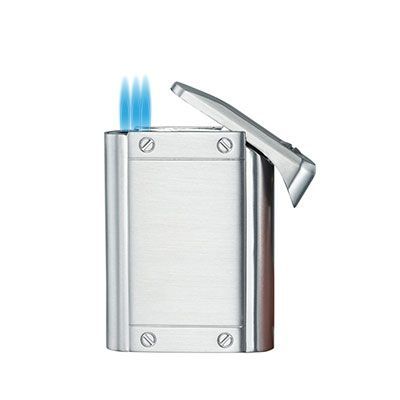 Visol Olympus Triple Torch Flame Cigar Lighter - Silver