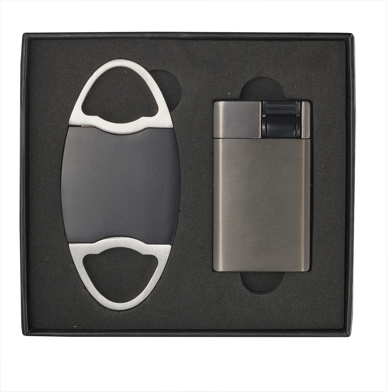 Visol Perfecto Cigar Cutter & Flatso Cigar Lighter Gift Set
