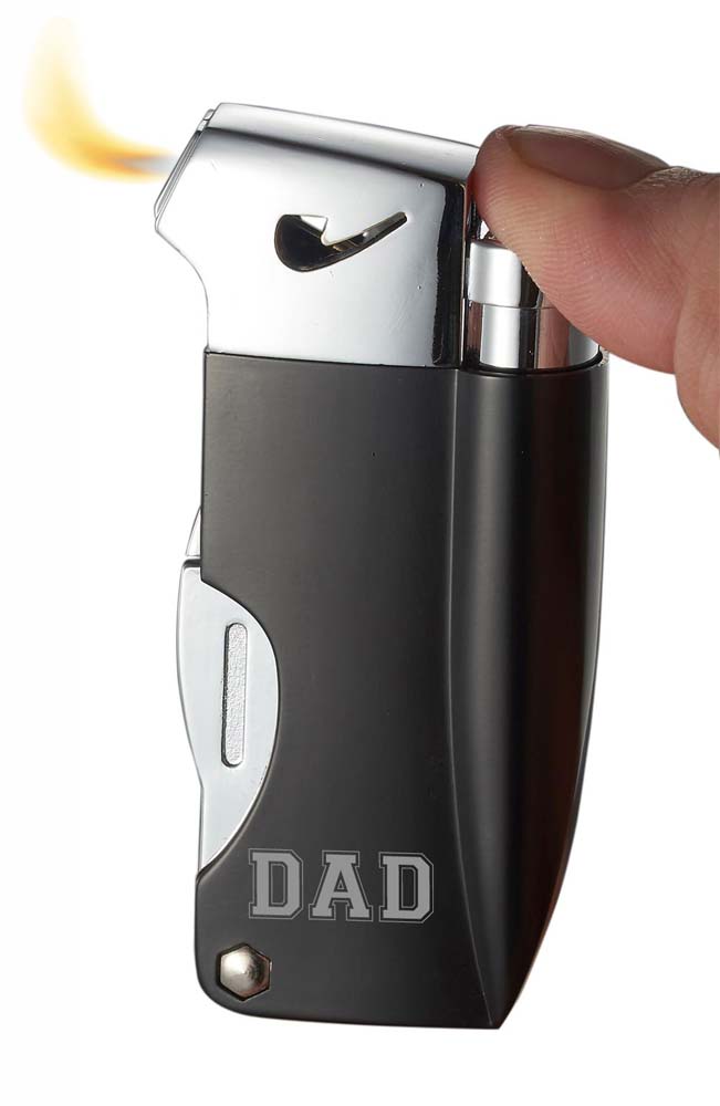 Idos Lighter Visol Poseidon Black Soft Flame Pipe Lighter w/tools With Free Dad ...