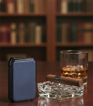 Visol Prague Single Torch Flame Cigar Lighter - Blue