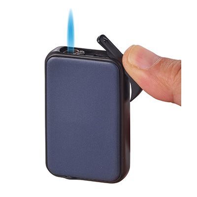 Visol Prague Single Torch Flame Cigar Lighter - Blue