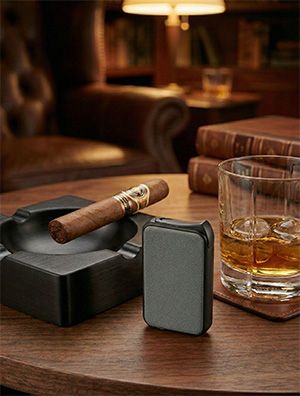 Visol Prague Single Torch Flame Cigar Lighter - Green