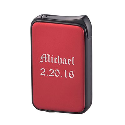 Visol Prague Single Torch Flame Cigar Lighter - Red