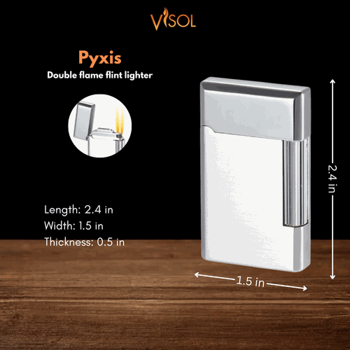 Visol Pyxis Chrome Flint Lighter Visol Pyxis Chrome Flint Lighter