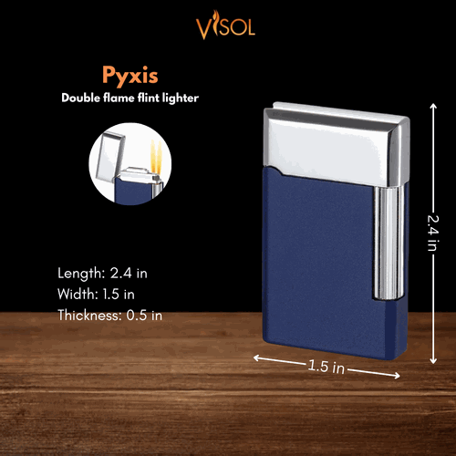Visol Pyxis Navy Blue Flint Lighter Visol Pyxis Navy Blue Flint Lighter