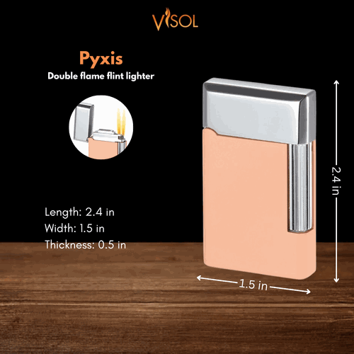 Visol Pyxis Salmon Flint Lighter Visol Pyxis Salmon Flint Lighter