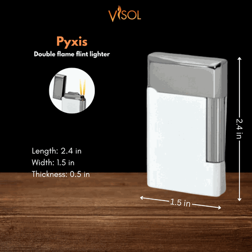 Visol Pyxis White Flint Lighter