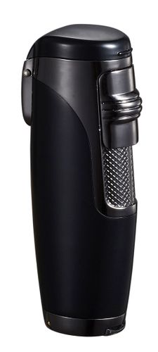 Visol Triad Black Matte Triple Torch Flame Cigar Lighter