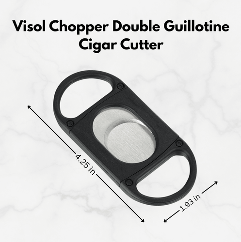 Visol Retail Package - Chopper Double Guillotine Cigar Cutter - 24 Count