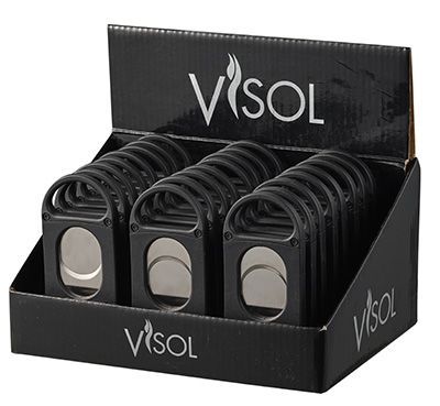 Visol Retail Package - Chopper Double Guillotine Cigar Cutter - 24 Count