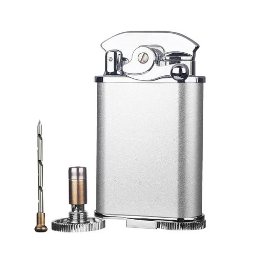 Visol Retro Triple Flame Cigar Lighter - Silver & Chrome