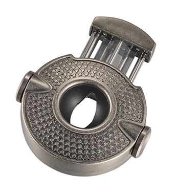 Visol Revolver Wedge V Cigar Cutter - Antique Silver