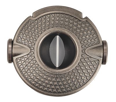 Visol Revolver Wedge V Cigar Cutter - Antique Silver