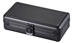 Visol Setke Black Matte Travel Cigar Case - Holds 4 Cigars