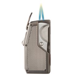 Visol Sierra Dual Torch Flame Cigar Lighter with Multi-Tool Cigar Accessories - Gunmetal Visol Sierra Dual Torch Flame Cigar Lighter with Multi-Tool Cigar Accessories - Gunmetal