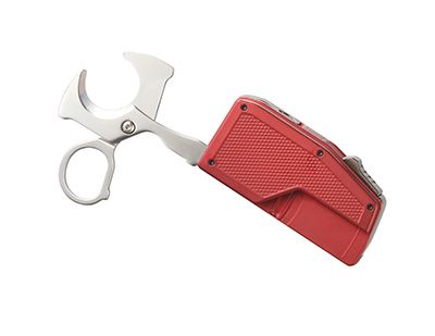 Visol Sierra Dual Torch Flame Cigar Lighter with Multi-Tool Cigar Accessories - Red