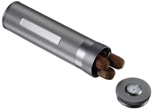 Visol Sterling Chrome Cigar Case Personalized with Free Engraving