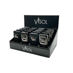 Visol Stinger Retail Prepack - 20 Cigar Lighters - Gunmetal and Black Visol Stinger Retail Prepack - 20 Cigar Lighters - Gunmetal and Black