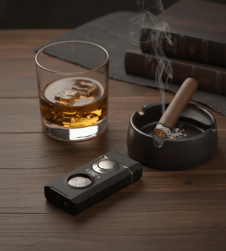 Visol Stinger Retail Prepack - 20 Cigar Lighters - Gunmetal and Black