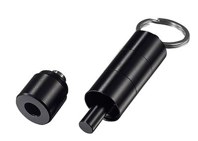 Visol Torpedo Three Cut Cigar Punch - Black