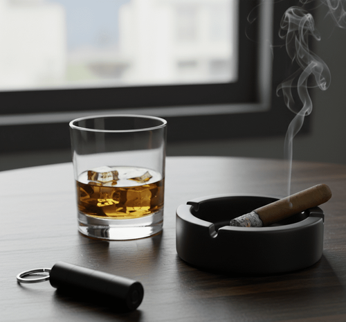 Visol Torpedo Three Cut Cigar Punch - Black