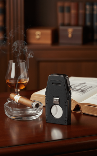 Visol Viper Dual Torch Flame Cigar Lighter - Black