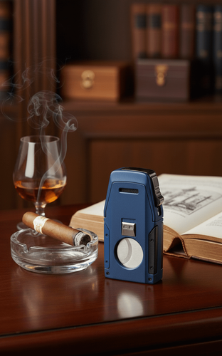 Visol Viper Dual Torch Flame Cigar Lighter - Blue