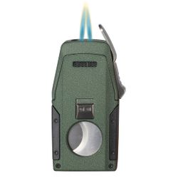 Visol Viper Dual Torch Flame Cigar Lighter - Green Visol Viper Dual Torch Flame Cigar Lighter - Green