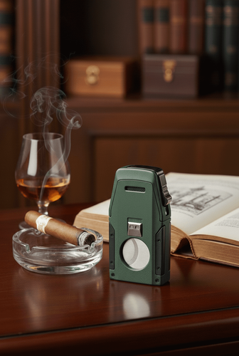 Visol Viper Dual Torch Flame Cigar Lighter - Green