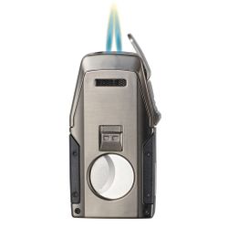 Visol Viper Dual Torch Flame Cigar Lighter - Gunmetal Visol Viper Dual Torch Flame Cigar Lighter - Gunmetal