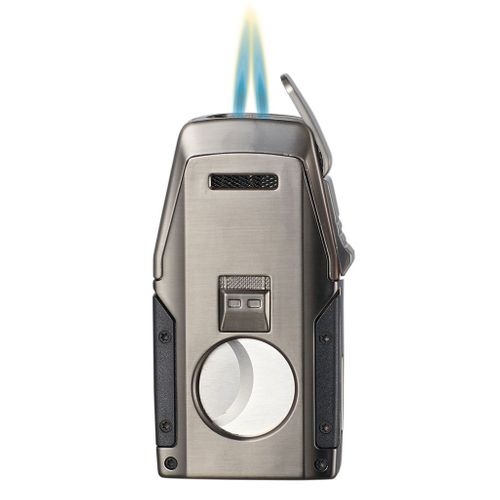 Visol Viper Dual Torch Flame Cigar Lighter - Gunmetal