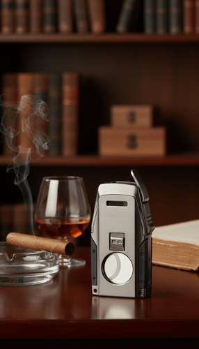 Visol Viper Dual Torch Flame Cigar Lighter - Gunmetal