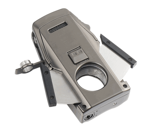 Visol Viper Dual Torch Flame Cigar Lighter - Gunmetal Visol Viper Dual Torch Flame Cigar Lighter - Gunmetal
