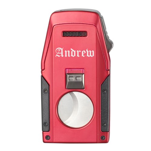 Visol Viper Dual Torch Flame Cigar Lighter - Red