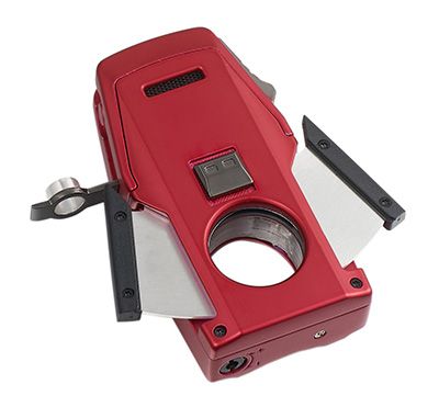 Visol Viper Dual Torch Flame Cigar Lighter - Red