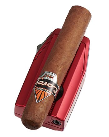 Visol Viper Dual Torch Flame Cigar Lighter - Red