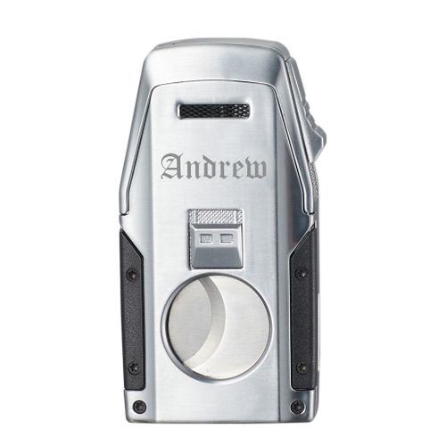 Visol Viper Dual Torch Flame Cigar Lighter - Silver Visol Viper Dual Torch Flame Cigar Lighter - Silver