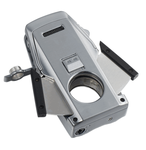 Visol Viper Dual Torch Flame Cigar Lighter - Silver Visol Viper Dual Torch Flame Cigar Lighter - Silver