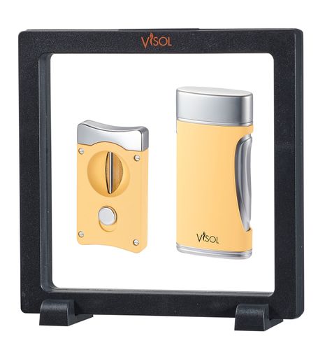 Visol Yellow Wedge V & DuoMatt Floating Gift Set